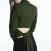 COS OPEN-BACK RIBBED-KNIT TOP-Women Tops | Sweaters & Cardigans