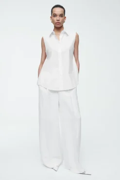 COS OPEN-BACK SLEEVELESS SHIRT-Women Shirts & Blouses | Tops