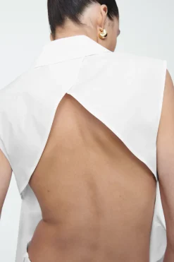 COS OPEN-BACK SLEEVELESS SHIRT-Women Shirts & Blouses | Tops