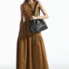COS OPEN-BACK TIERED MIDI DRESS-Women Dresses & Jumpsuits