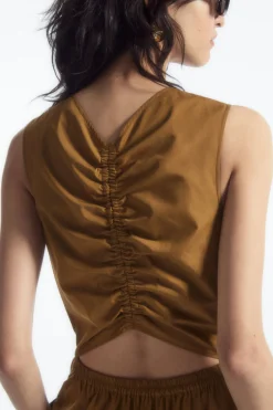 COS OPEN-BACK TIERED MIDI DRESS-Women Dresses & Jumpsuits