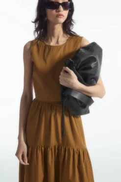 COS OPEN-BACK TIERED MIDI DRESS-Women Dresses & Jumpsuits