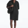 COS OPEN-COLLAR LINEN SHIRT DRESS-Women Dresses & Jumpsuits