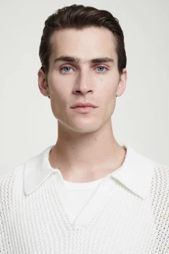 COS OPEN-KNIT POLO SHIRT- Polo Shirts | Sweaters & Cardigans