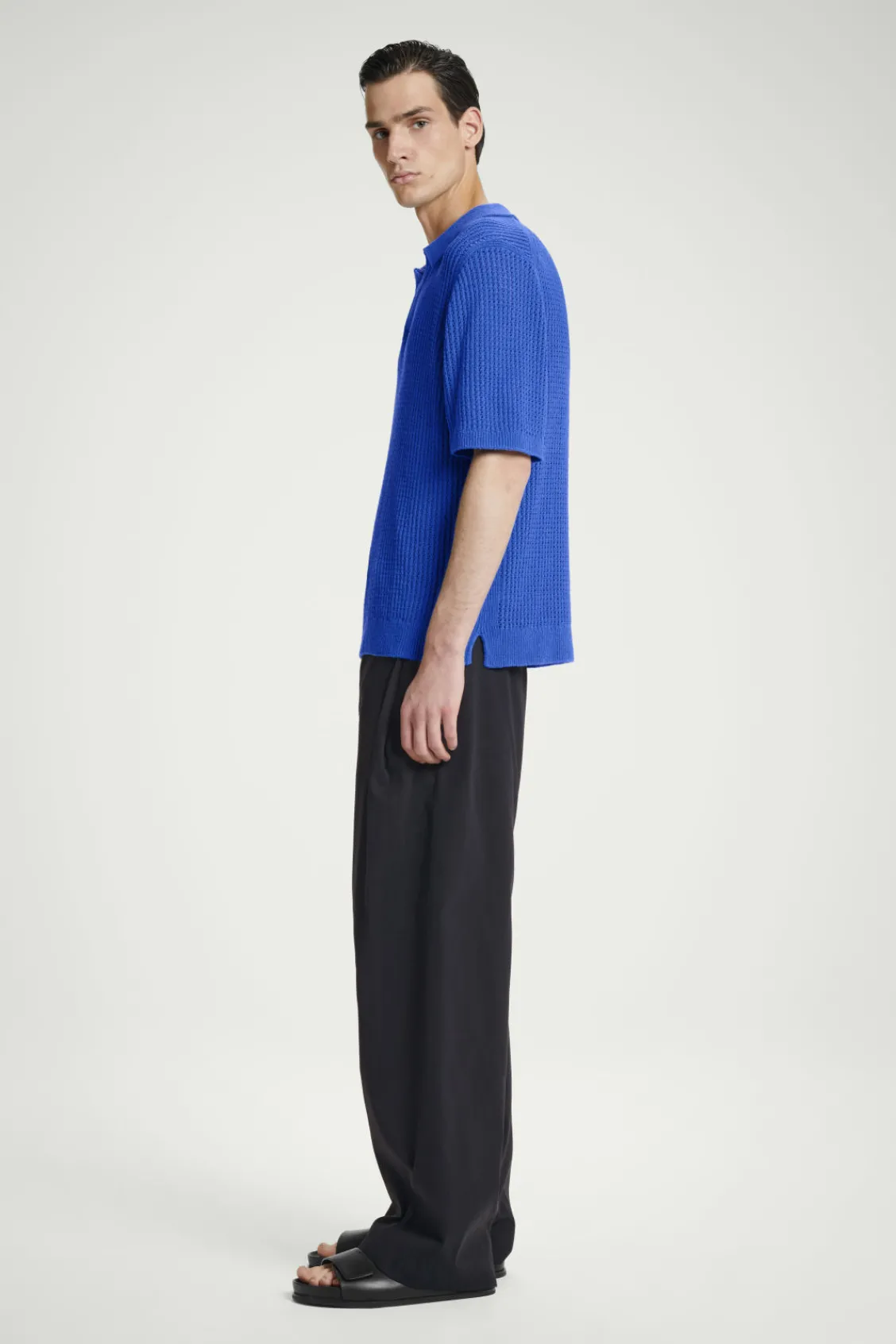 COS OPEN-KNIT POLO SHIRT- Polo Shirts | Sweaters & Cardigans