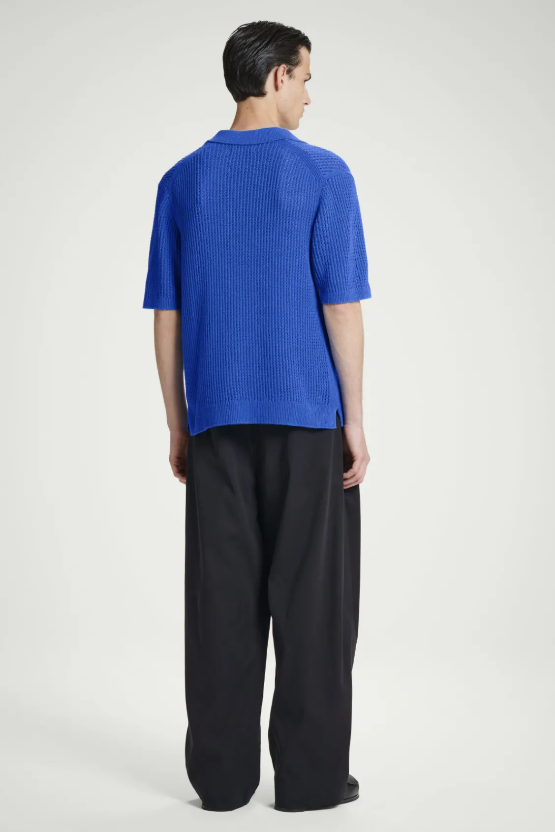 COS OPEN-KNIT POLO SHIRT- Polo Shirts | Sweaters & Cardigans