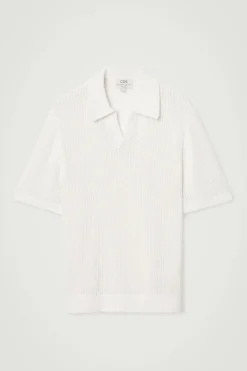 COS OPEN-KNIT POLO SHIRT- Polo Shirts | Sweaters & Cardigans