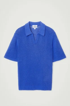 COS OPEN-KNIT POLO SHIRT- Polo Shirts | Sweaters & Cardigans