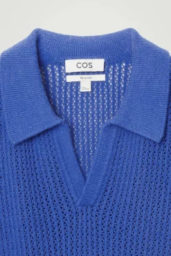 COS OPEN-KNIT POLO SHIRT- Polo Shirts | Sweaters & Cardigans