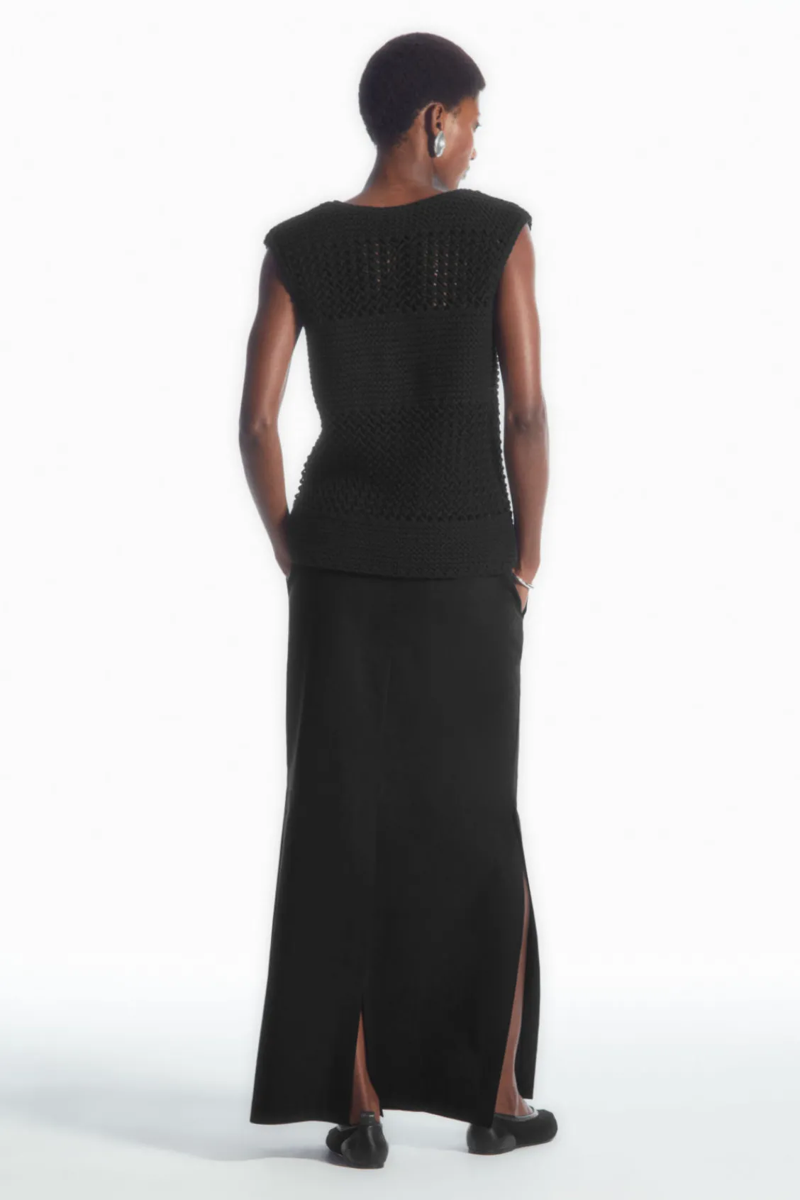 COS OPEN-KNIT TANK-Women Tops | Sweaters & Cardigans