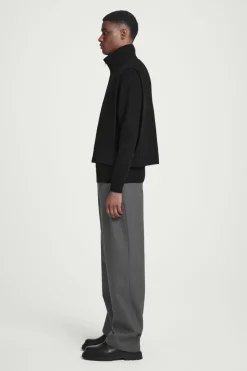 COS OPEN-SIDE ZIP-UP WOOL VEST- Hats & Scarves | Sweaters & Cardigans