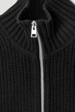 COS OPEN-SIDE ZIP-UP WOOL VEST- Hats & Scarves | Sweaters & Cardigans