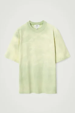 COS OVERSIZED ACID-WASH COTTON T-SHIRT- T-Shirts