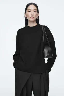 COS OVERSIZED BOILED MERINO WOOL SWEATER-Women Sweaters & Cardigans