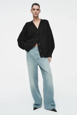 COS OVERSIZED BOILED MERINO WOOL CARDIGAN-Women Sweaters & Cardigans