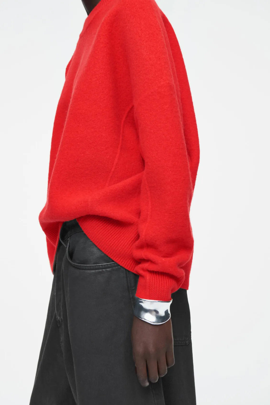 COS OVERSIZED BOILED MERINO WOOL SWEATER-Women Sweaters & Cardigans