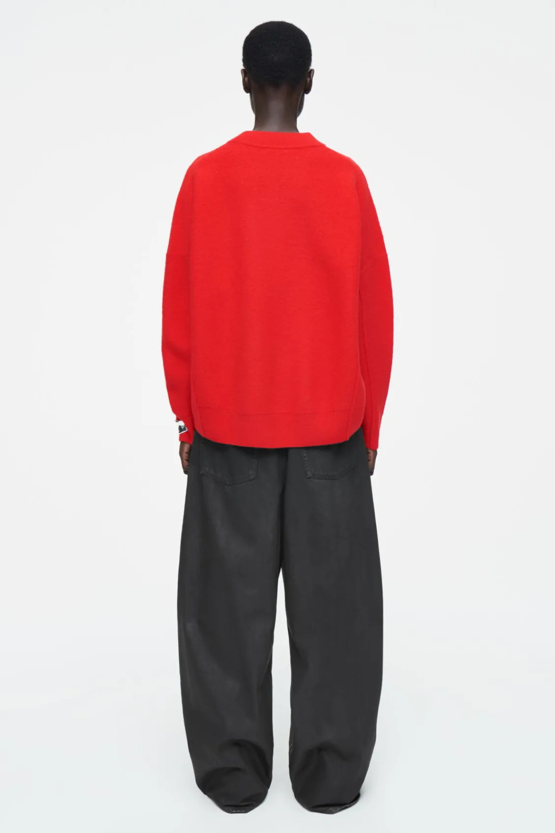 COS OVERSIZED BOILED MERINO WOOL SWEATER-Women Sweaters & Cardigans
