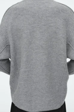 COS OVERSIZED BOILED MERINO WOOL CARDIGAN-Women Sweaters & Cardigans