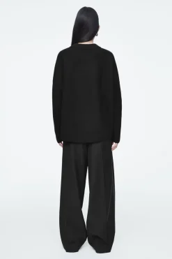 COS OVERSIZED BOILED MERINO WOOL SWEATER-Women Sweaters & Cardigans