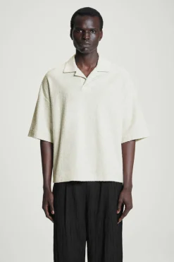 COS OVERSIZED BOUCLÉ-KNIT POLO SHIRT- Polo Shirts | Sweaters & Cardigans