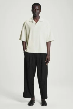COS OVERSIZED BOUCLÉ-KNIT POLO SHIRT- Polo Shirts | Sweaters & Cardigans