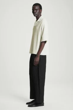 COS OVERSIZED BOUCLÉ-KNIT POLO SHIRT- Polo Shirts | Sweaters & Cardigans