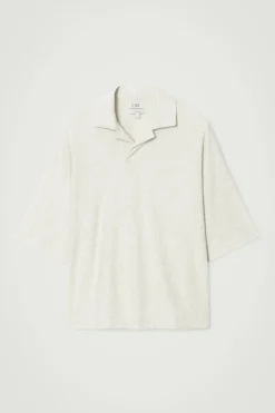 COS OVERSIZED BOUCLÉ-KNIT POLO SHIRT- Polo Shirts | Sweaters & Cardigans