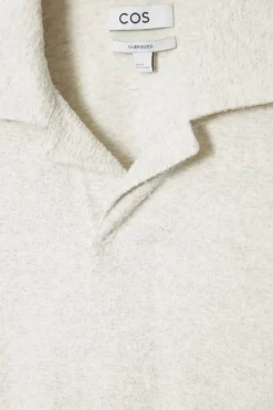 COS OVERSIZED BOUCLÉ-KNIT POLO SHIRT- Polo Shirts | Sweaters & Cardigans