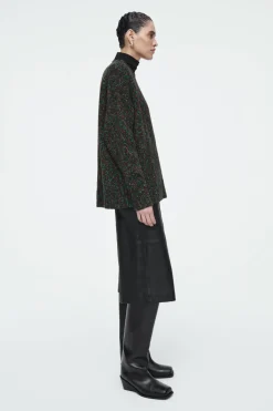 COS OVERSIZED CHUNKY FLECKED WOOL SWEATER-Women Sweaters & Cardigans
