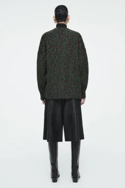 COS OVERSIZED CHUNKY FLECKED WOOL SWEATER-Women Sweaters & Cardigans