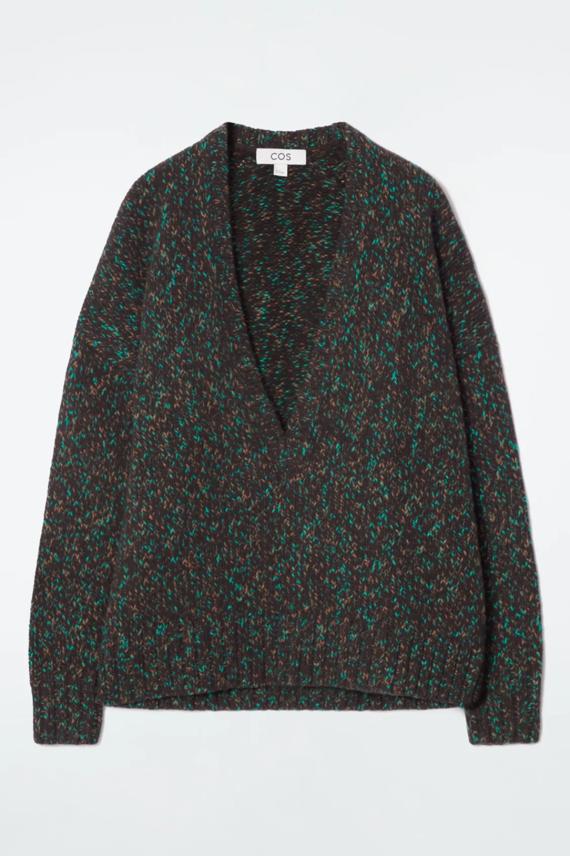 COS OVERSIZED CHUNKY FLECKED WOOL SWEATER-Women Sweaters & Cardigans