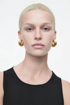 COS OVERSIZED CHUNKY HOOP EARRINGS-Women Jewelry