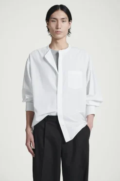COS OVERSIZED COCOON COTTON SHIRT- Shirts