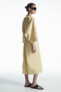 COS OVERSIZED COTTON MIDI DRESS-Women Dresses & Jumpsuits