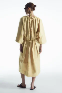 COS OVERSIZED COTTON MIDI DRESS-Women Dresses & Jumpsuits
