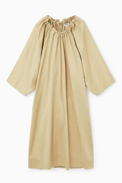 COS OVERSIZED COTTON MIDI DRESS-Women Dresses & Jumpsuits