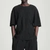 COS OVERSIZED CRINKLED-TEXTURE T-SHIRT- Matching Sets | T-Shirts