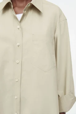 COS OVERSIZED CURVED-HEM SHIRT-Women Shirts & Blouses | Tops