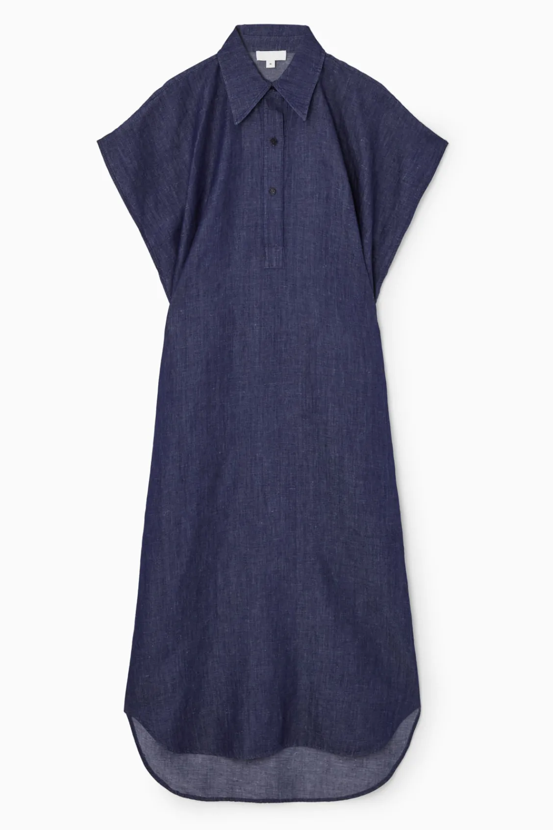 COS OVERSIZED DENIM MIDI SHIRT DRESS-Women Dresses & Jumpsuits