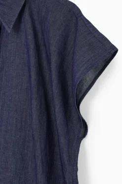 COS OVERSIZED DENIM MIDI SHIRT DRESS-Women Dresses & Jumpsuits
