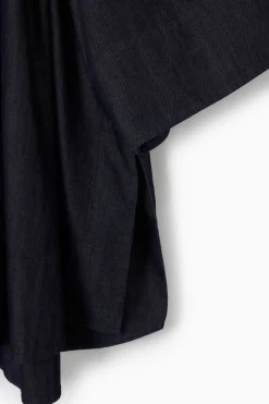 COS OVERSIZED DENIM OFF-THE-SHOULDER BLOUSE-Women Shirts & Blouses | Tops
