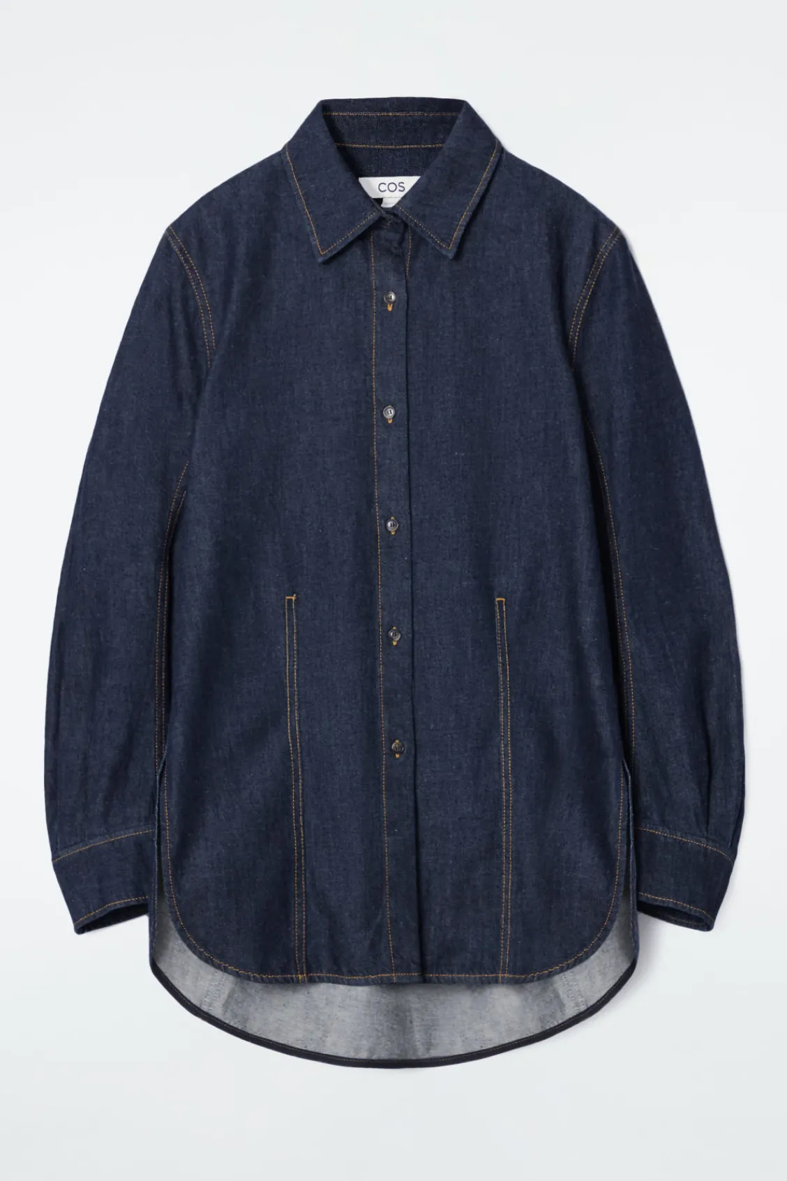 COS OVERSIZED DENIM SHIRT-Women Shirts & Blouses | Tops