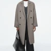 COS OVERSIZED DOUBLE-BREASTED WOOL COAT-Women Coats & Jackets