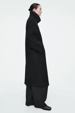 COS OVERSIZED DOUBLE-BREASTED WOOL COAT-Women Coats & Jackets
