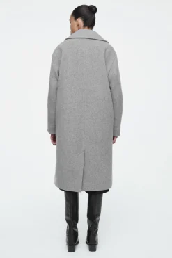 COS OVERSIZED DOUBLE-BREASTED WOOL COAT-Women Coats & Jackets
