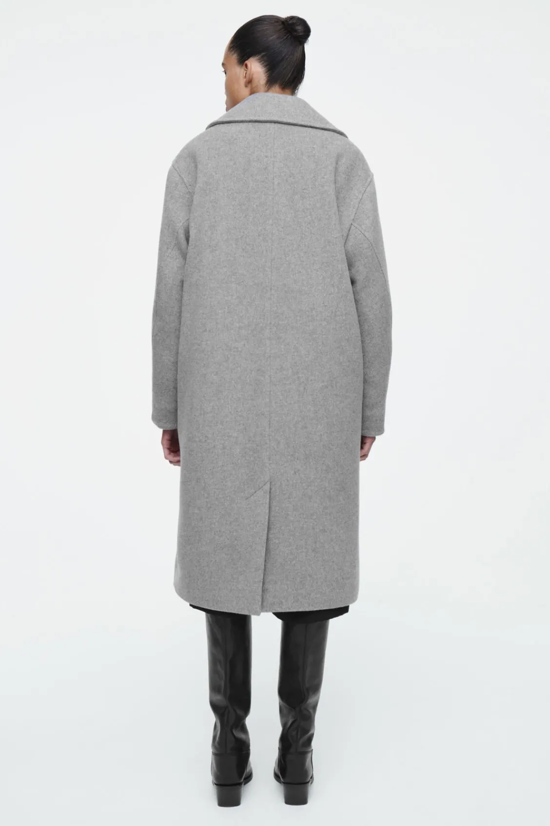COS OVERSIZED DOUBLE-BREASTED WOOL COAT-Women Coats & Jackets