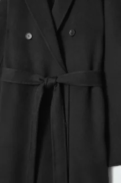 COS OVERSIZED DOUBLE-BREASTED WOOL COAT-Women Coats & Jackets
