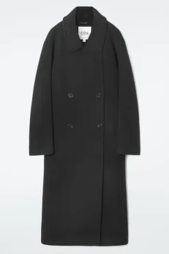COS OVERSIZED DOUBLE-BREASTED WOOL COAT-Women Coats & Jackets