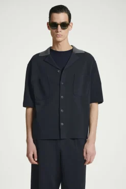COS OVERSIZED DOUBLE-FACED KNITTED SHIRT- Shirts | Sweaters & Cardigans