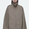 COS OVERSIZED DOUBLE-FACED WOOL JACKET-Women Coats & Jackets